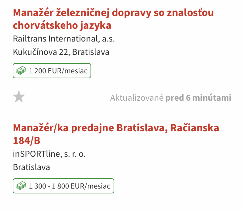 Менеджеру по продажам платят от 1200 €