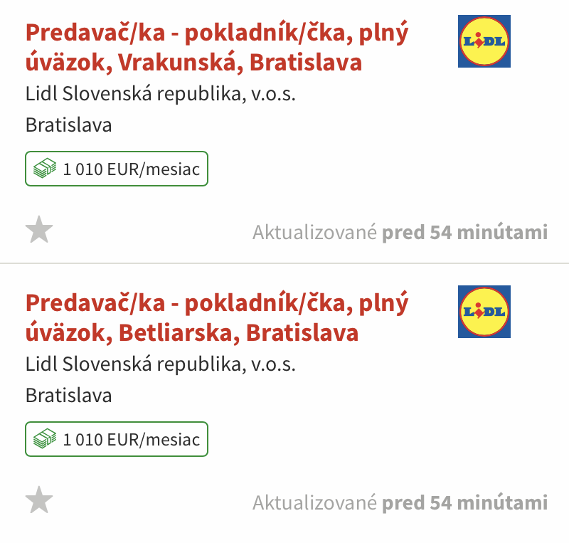 Продавцу в магазине Lidl — чуть больше 1000 €