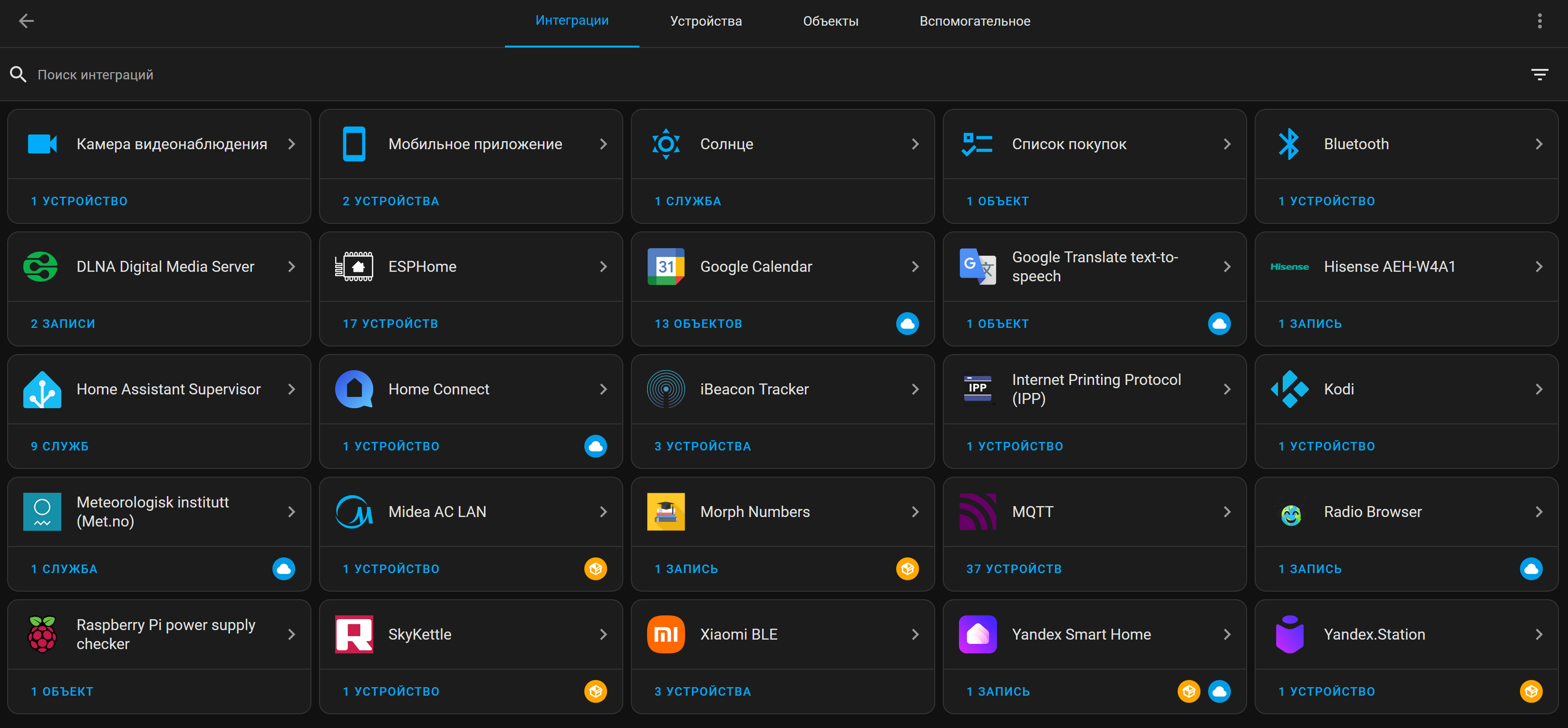 В моем умном доме «живут» не только устройства разных производителей, но и несколько сервисов. Например, я совместил Home Assistant с «Домом Яндекса», чтобы управлять всем через Алису
