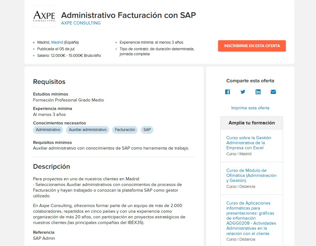 Административный работник со знанием SAP и опытом работы с финансовой документацией будет зарабатывать 12 000⁠—⁠15 000 € в год, или 933⁠—⁠1075 € в месяц