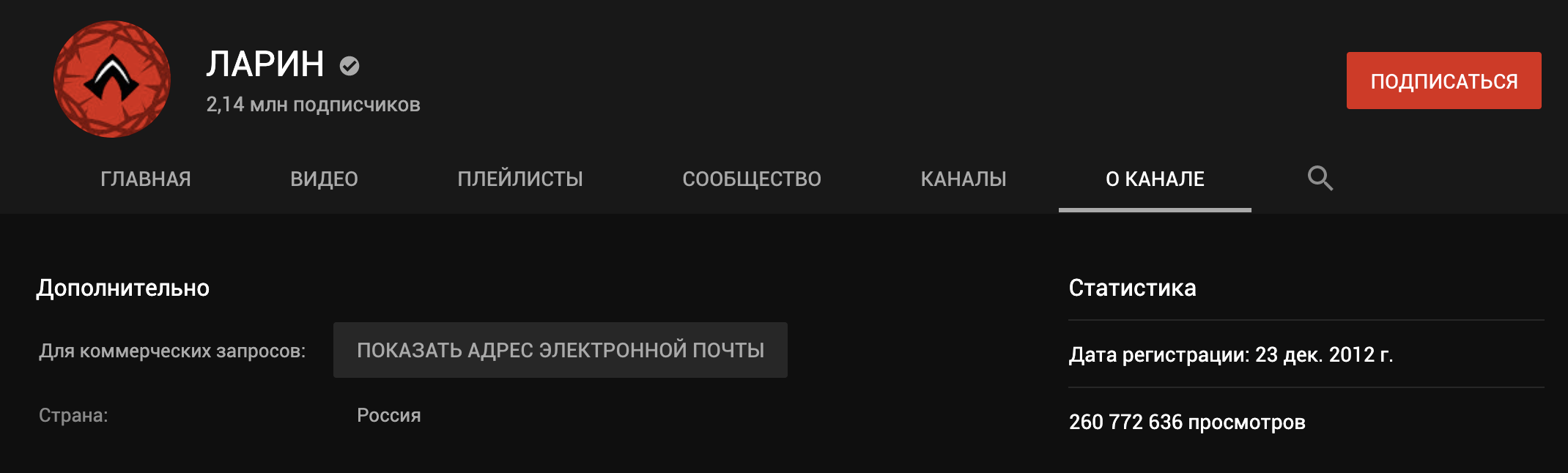 Даже если у вас пустое описание канала, оставьте почту, чтобы с вами могли связаться рекламодатели