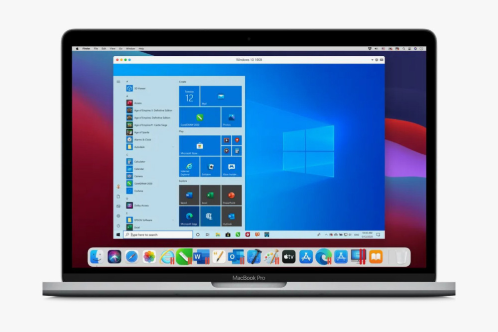 Эмулятор Parallels Desktop позволяет запустить Windows как отдельное приложение на macOS. Одновременно могут работать несколько окон с программами