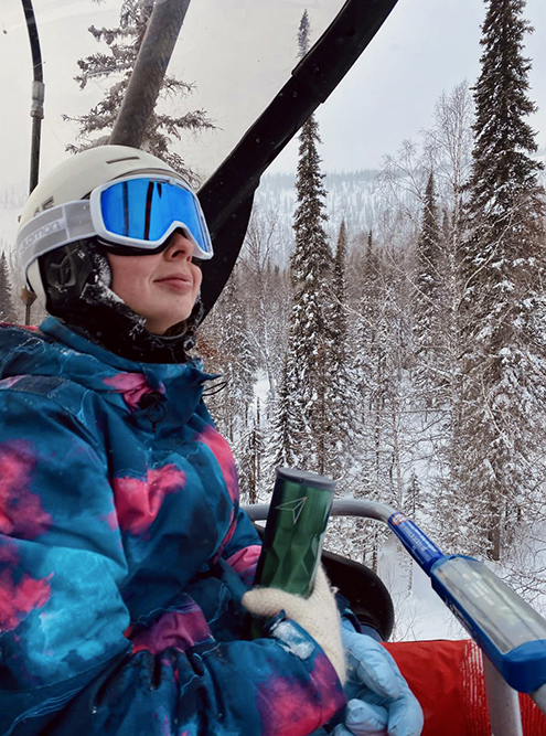 В Шерегеше очень снежно и красиво