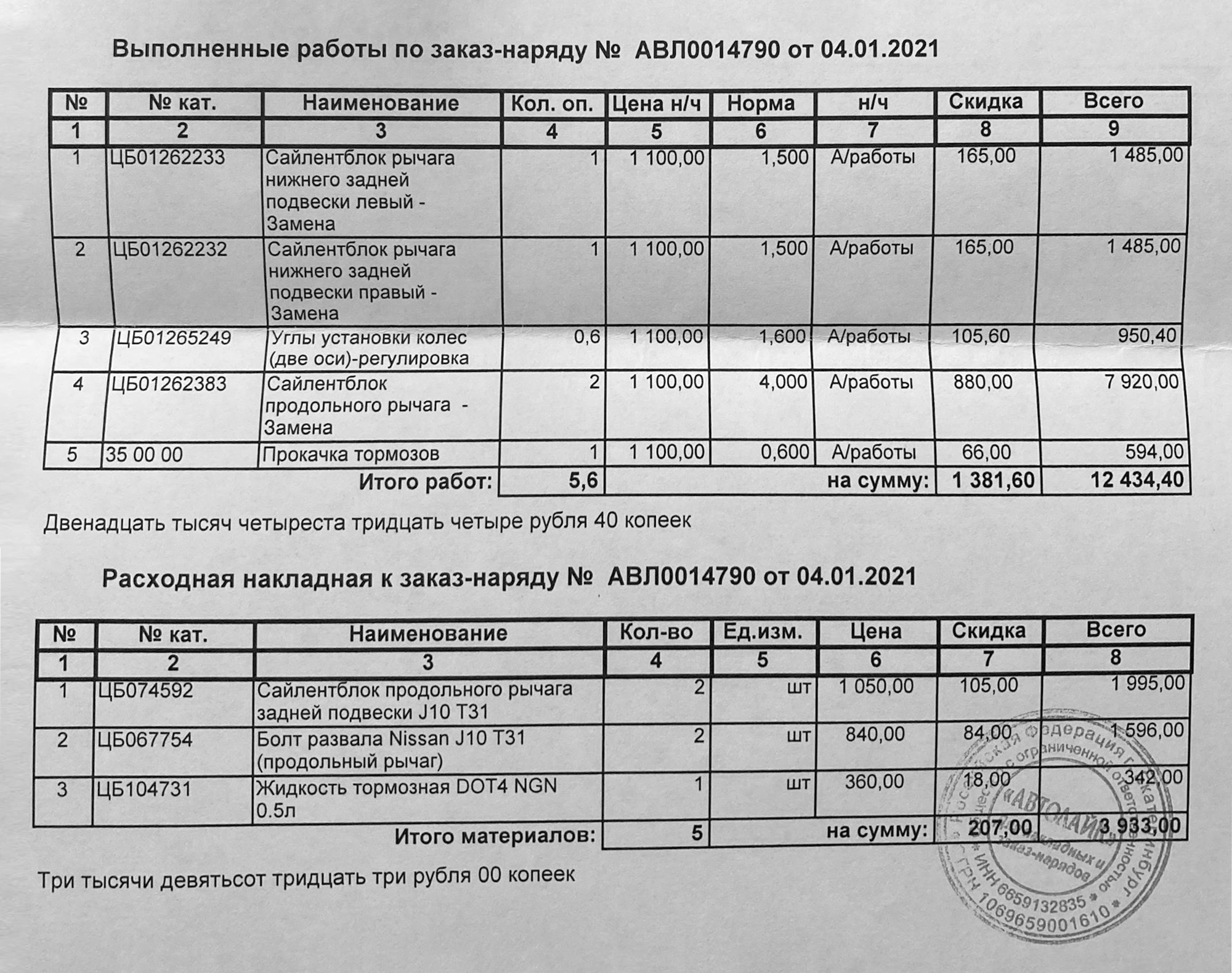 Очередной ремонт подвески