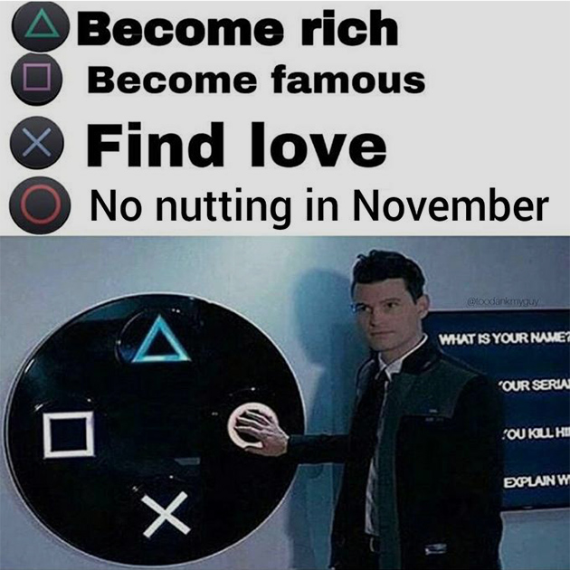 Мемы про No Nut November