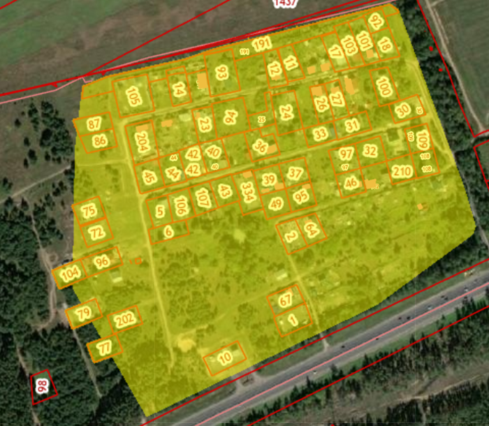 Это кадастровый квартал, где расположен участок автора статьи. Из 117 участков лишь 62 имеют уточненные границы — отсюда и путаница