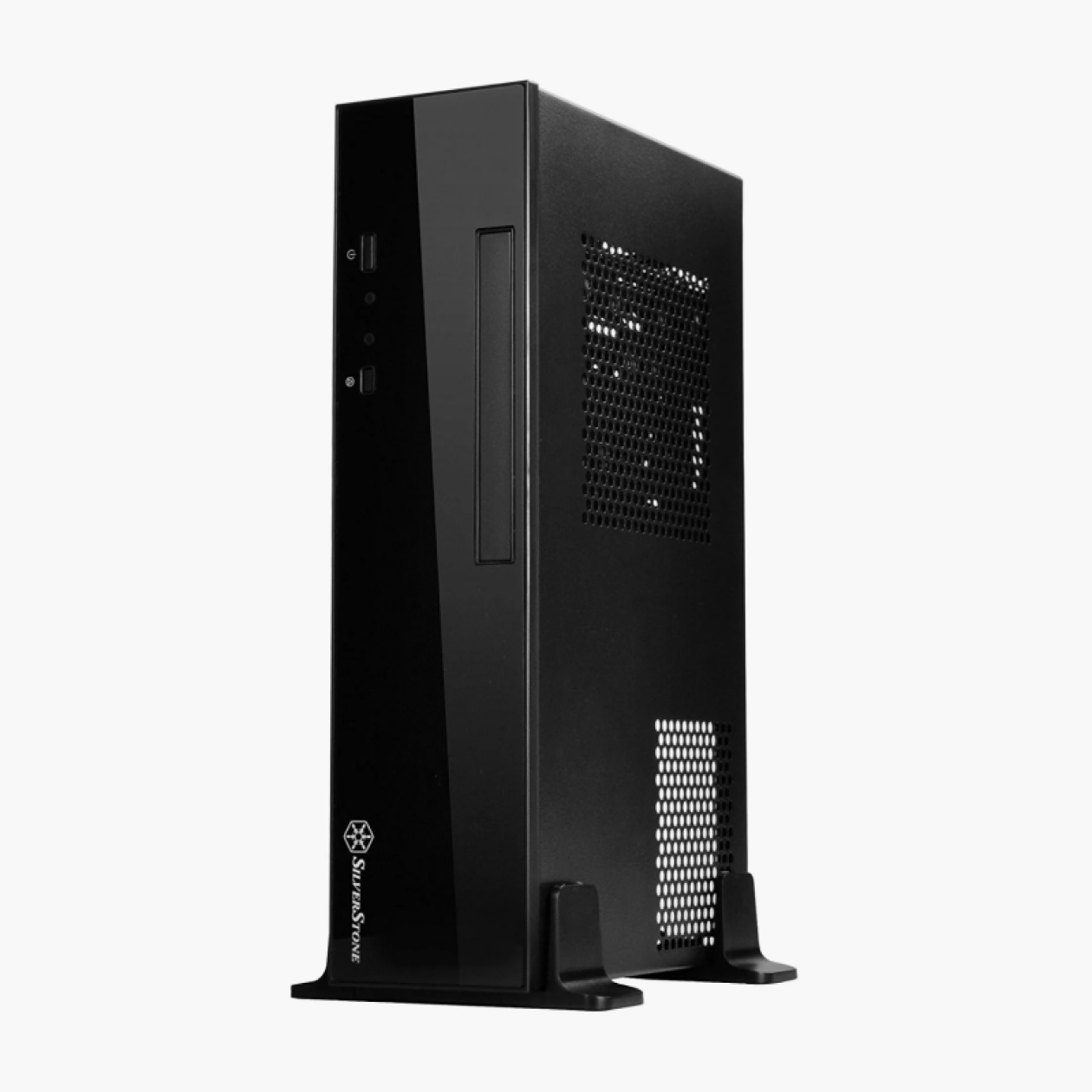 Корпус формата HTPC похож на DVD-плеер или что⁠-⁠то подобное. Обычно его можно ставить и вертикально, и горизонтально