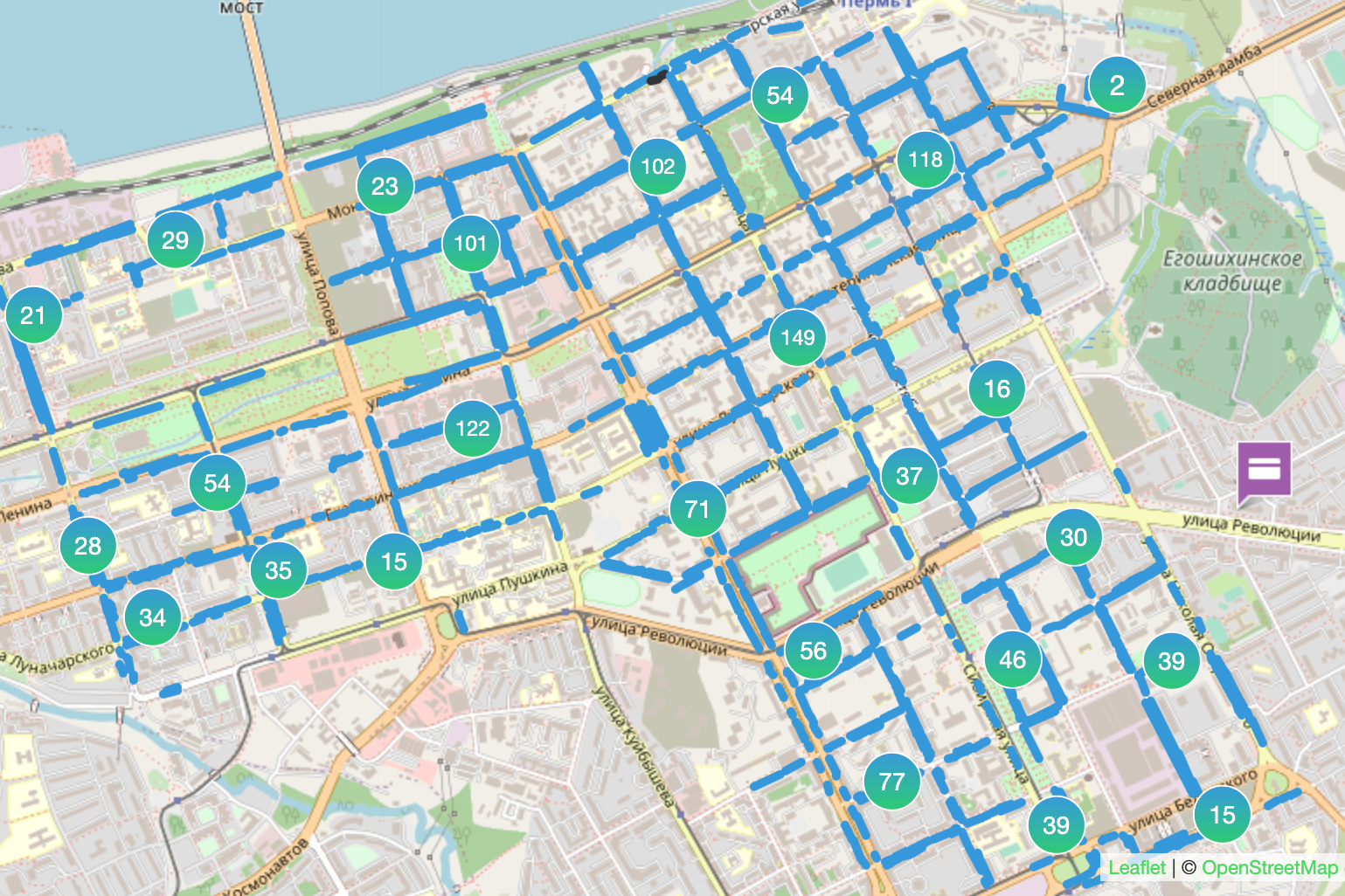 Зона платной парковки. Источник: permparking.ru