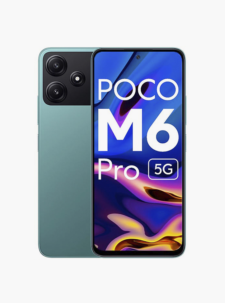 Это Poco M6 Pro 5G: у него хорошо заметная вставка вверху и всего две камеры