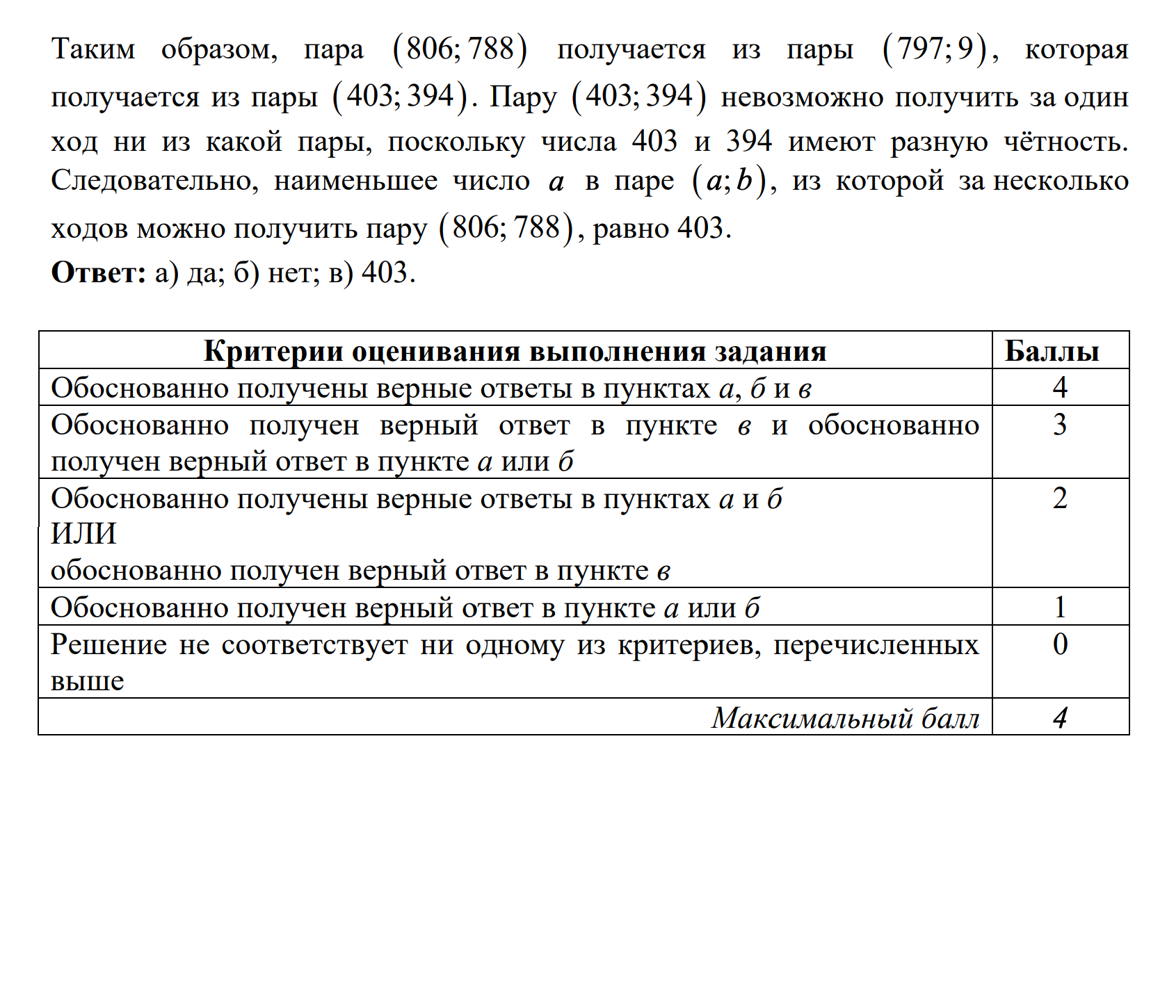 В демоверсии разбирают решение задач второй части профиля — как видно, даже за не полностью выполненное задание можно заработать баллы. Источник: fipi.ru