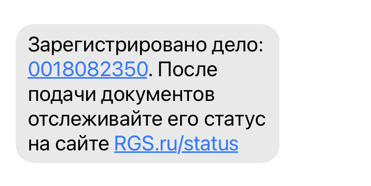 Из смс от страховой я узнала, какой номер у моего дела и где можно отследить его статус