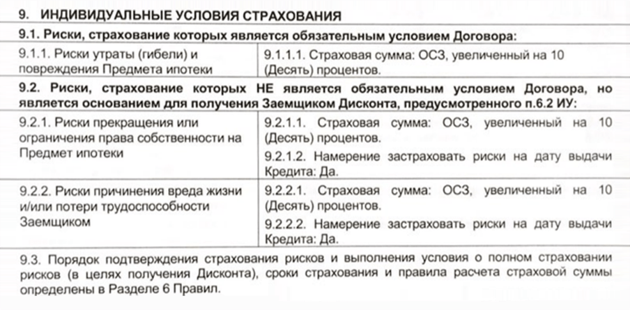 Чтобы получить скидку в 1%, необходимо заключить договор страхования квартиры, жизни и здоровья заемщика, а также титула