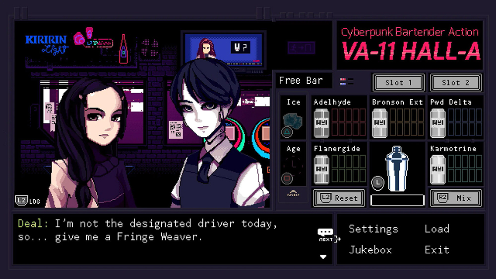 Va-11 Hall-A. Источник: nintendo.ru