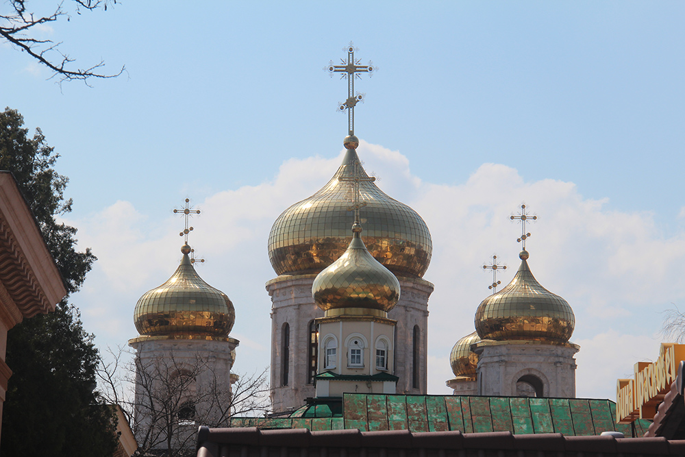 Этот необычный ракурс с городскими крышами я снял со стороны парка «Цветник»