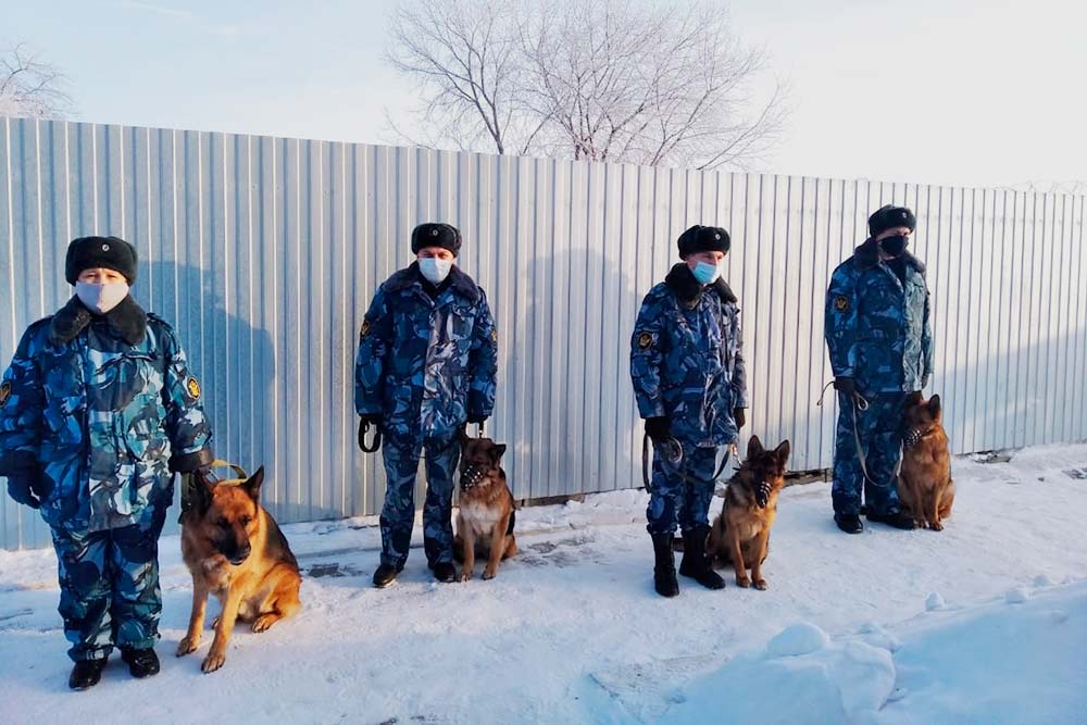 Такая форма была у тех сотрудников, кто обходил территорию, досматривал вещи. Также все сотрудники в такой форме проходили учения на сборах. Источник: vk.com