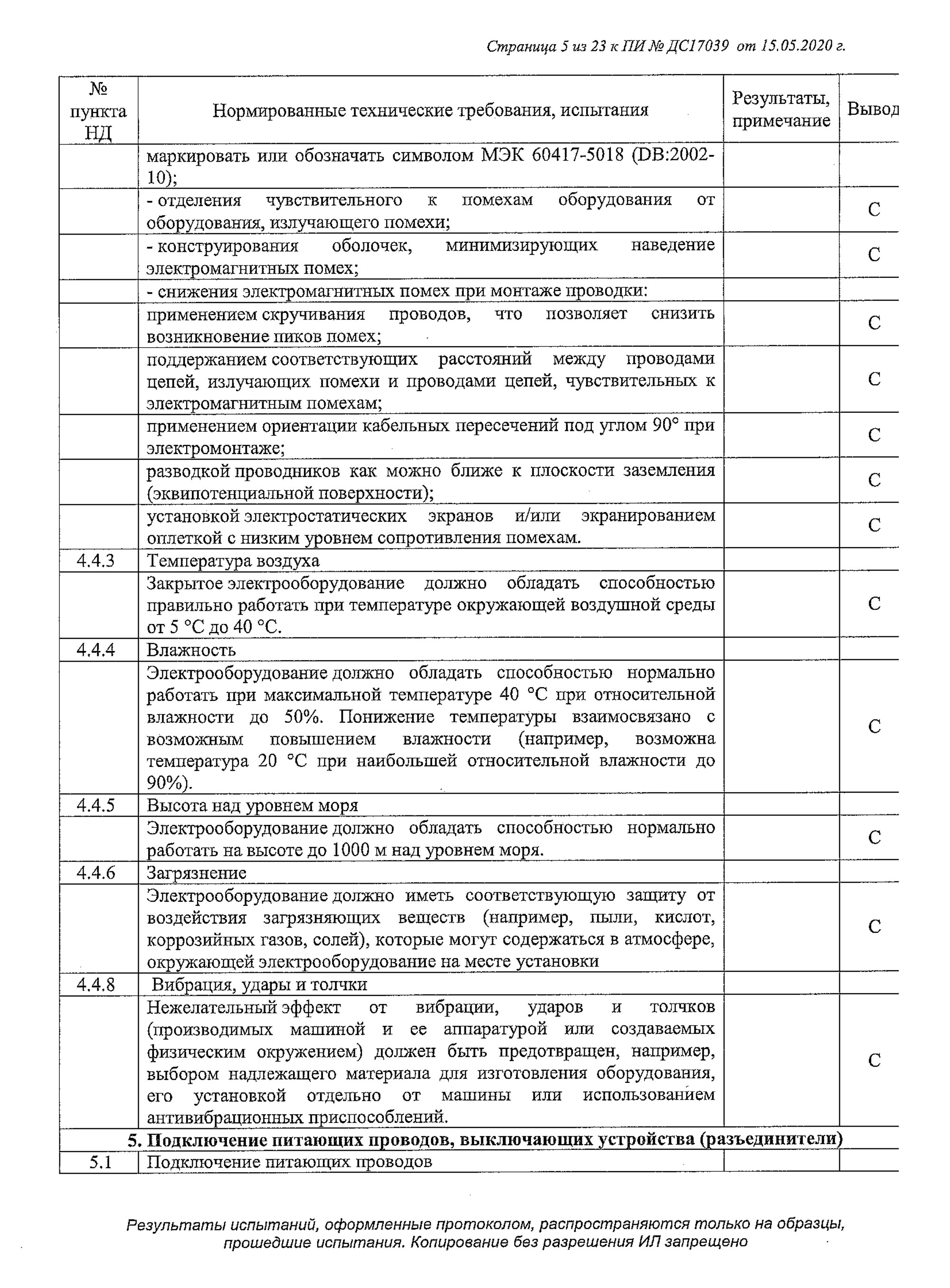 Это протокол испытаний оборудования для производства сыра. Документ объемный: 23 страницы. конце протокола заключение о том, что оборудование соответствует требованиям регламента «О безопасности низковольтного оборудования»