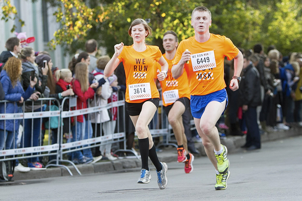 Я на We Run Moscow в 2015 году