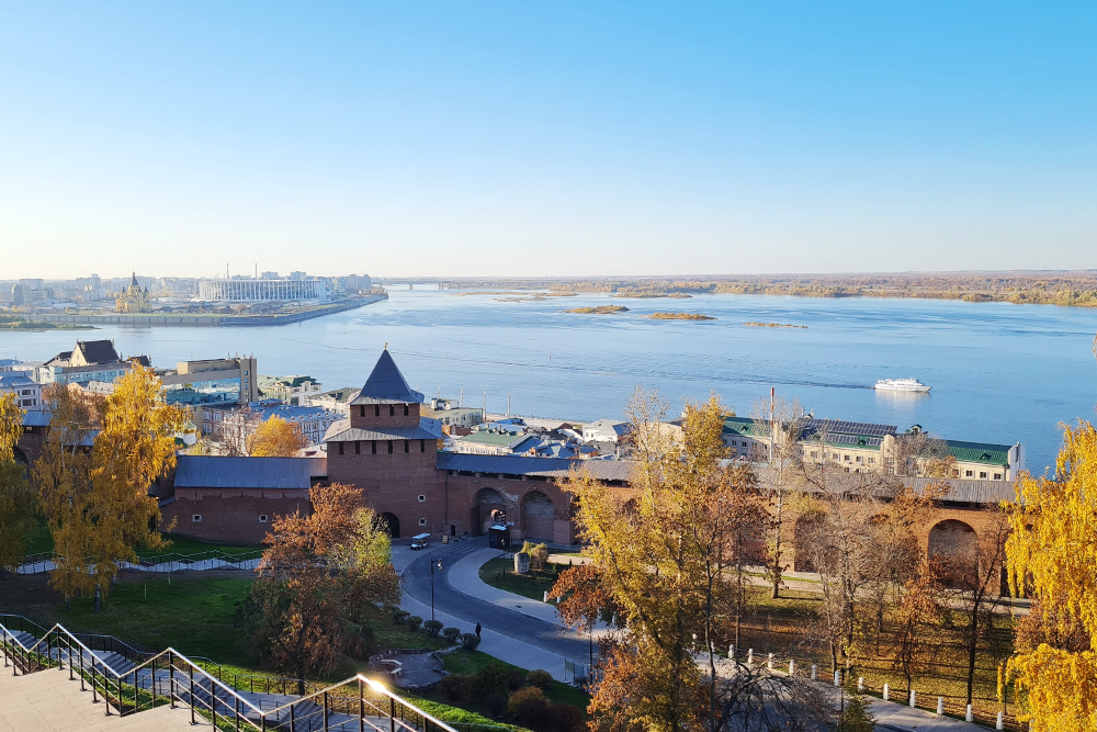 Вид от Нижегородского кремля