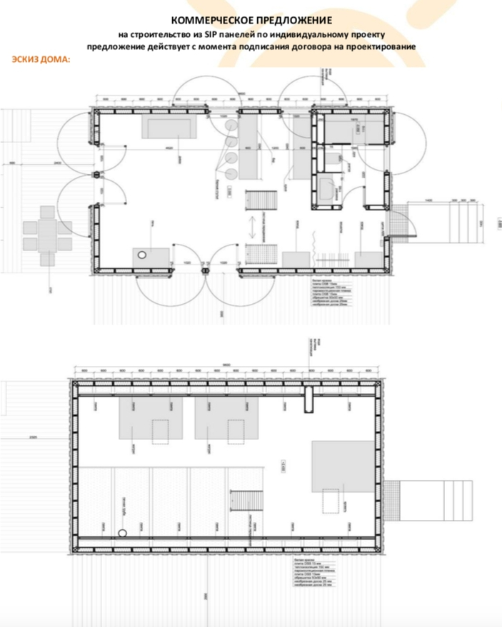 Предложение от компании «Термовилла». Эскиз дома