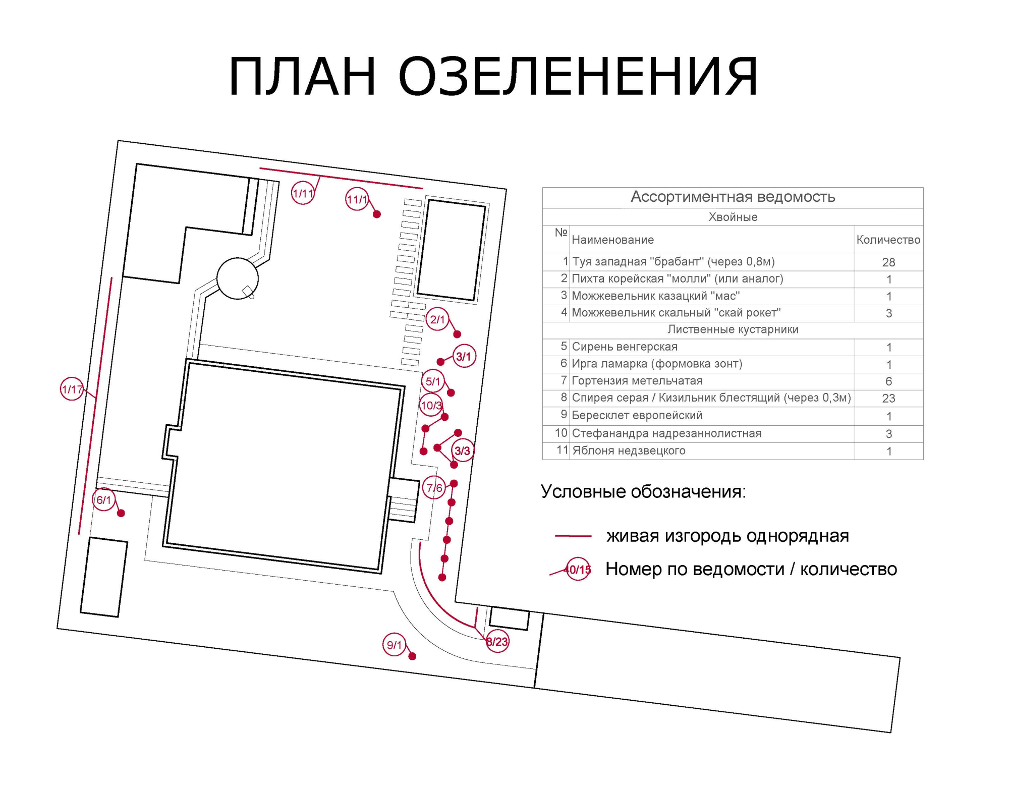 План озеленения поможет продумать схему посадок и избежать лишних трат и стихийных покупок