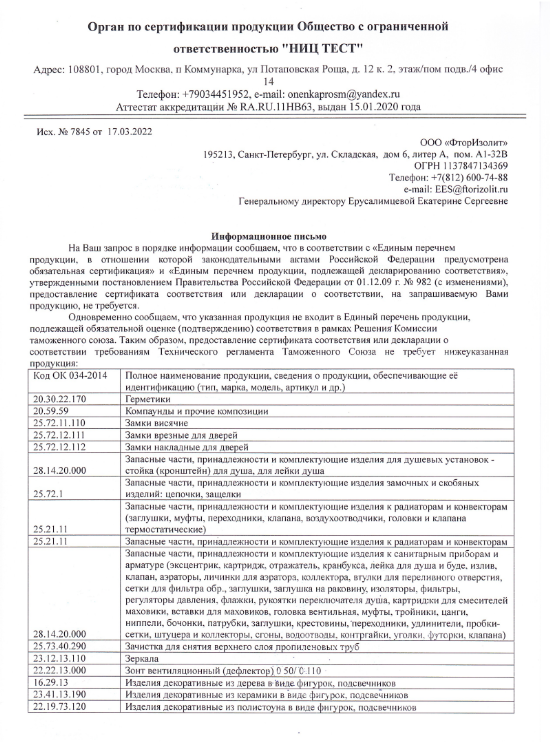 Пример отказного письма. Стоимость документа — от 3000 ₽, срок оформления — от одного дня