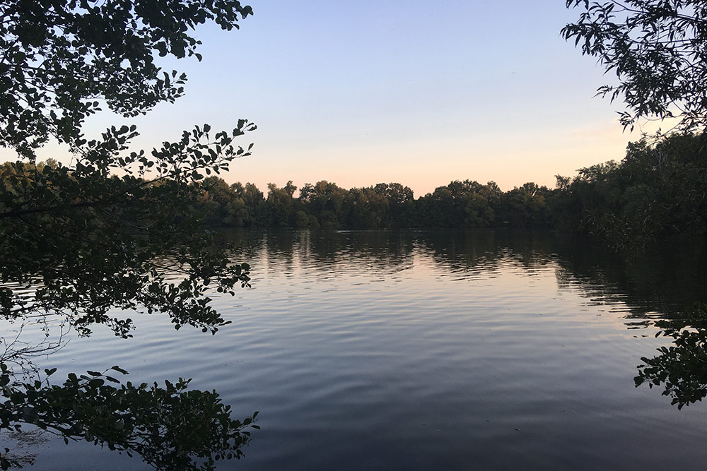 Озеро Boberger See. От моего дома на велосипеде дорога заняла 35⁠—⁠40 минут