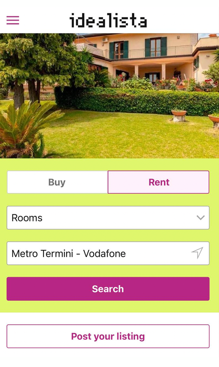 В Idealista простой интерфейс на английском, но общаться с хозяевами придется по⁠-⁠итальянски