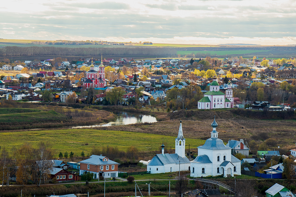 вид на Суздаль фото