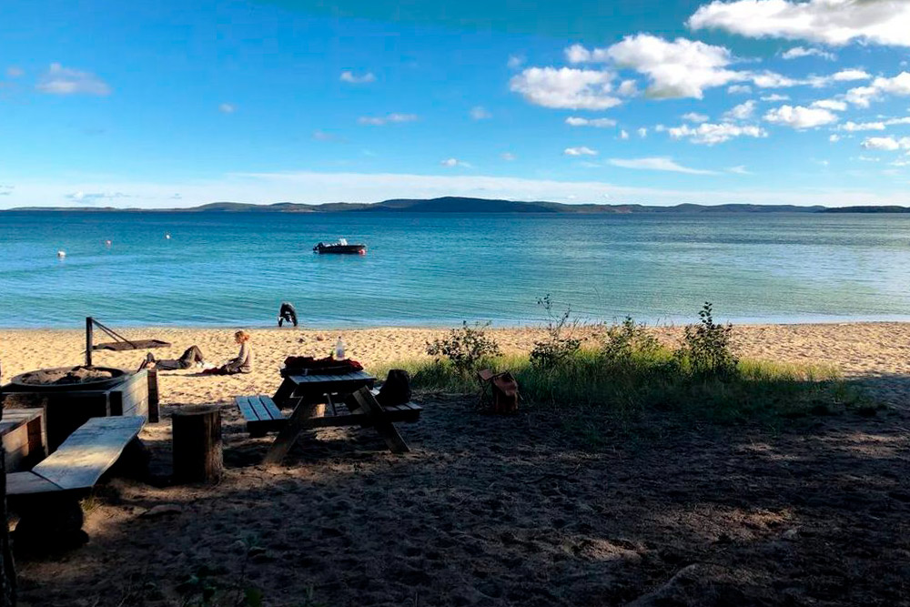 Место нашей ночевки в парке «Скулескоген»