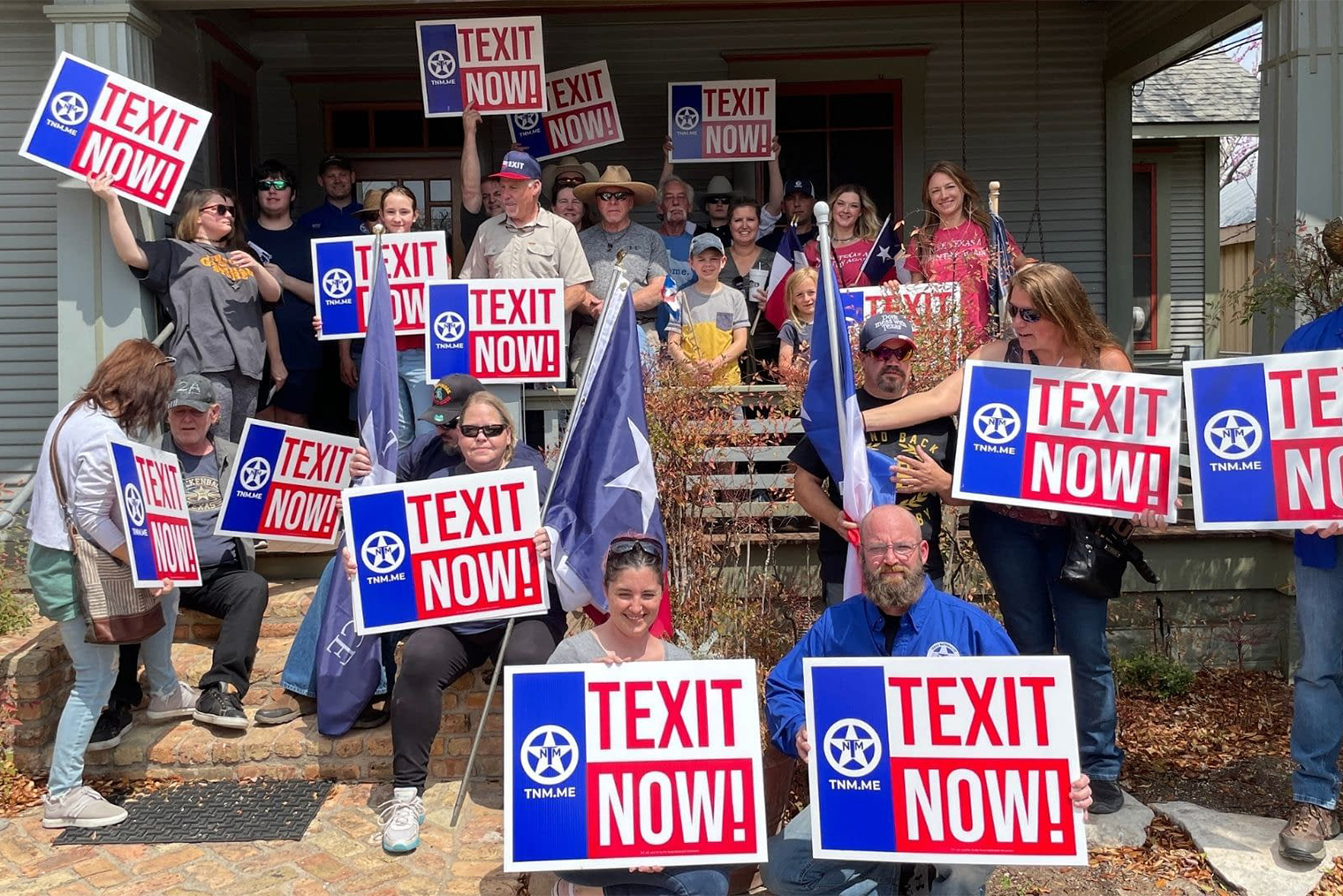 Сторонники Техасского националистического движения. Фотография: Texas Nationalist Movement