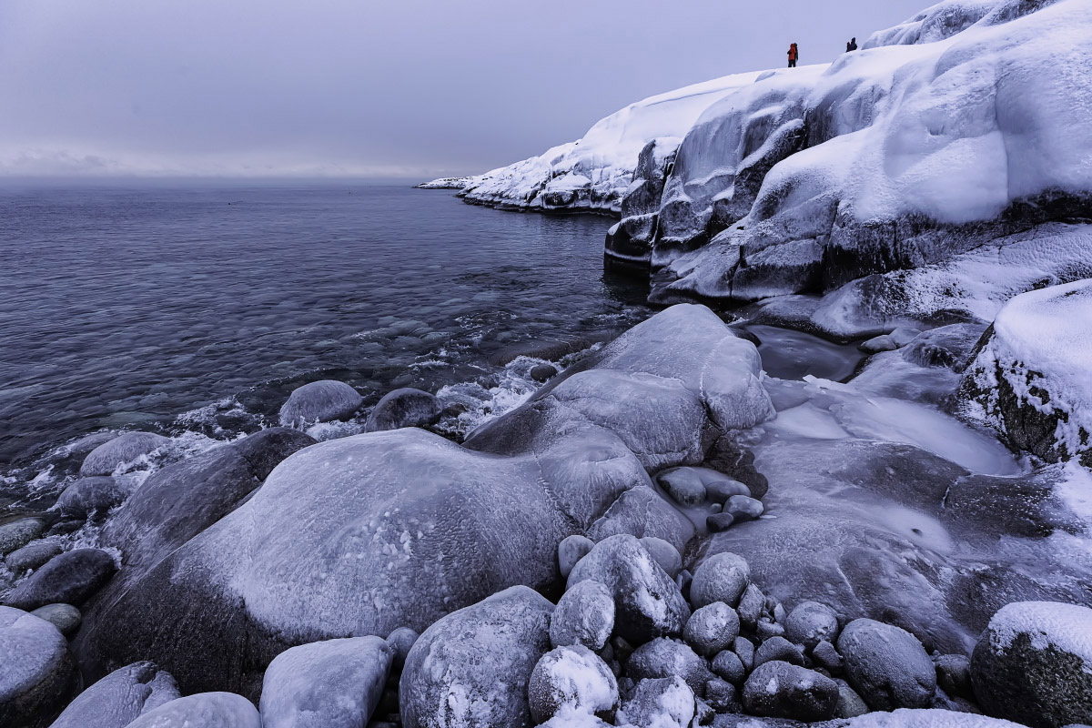 Каменный пляж в Териберке. Фотография: Olga Tarasyuk / iStock