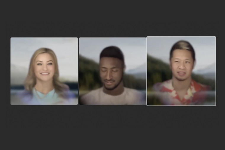 На созвонах в Vision Pro за вас будет участвовать так называемая Персона, ваш цифровой аватар. С мимикой у персон все хорошо, но вот с волосами они часто промахиваются — у двух мужчин на этой картинке на самом деле разные прически. Источник: macdailynews.com