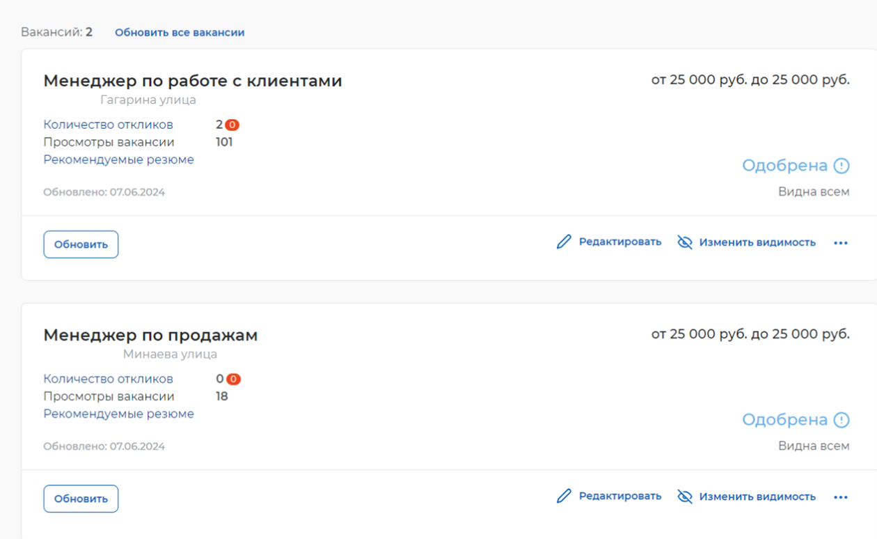Новые отклики отмечены в красном кружке