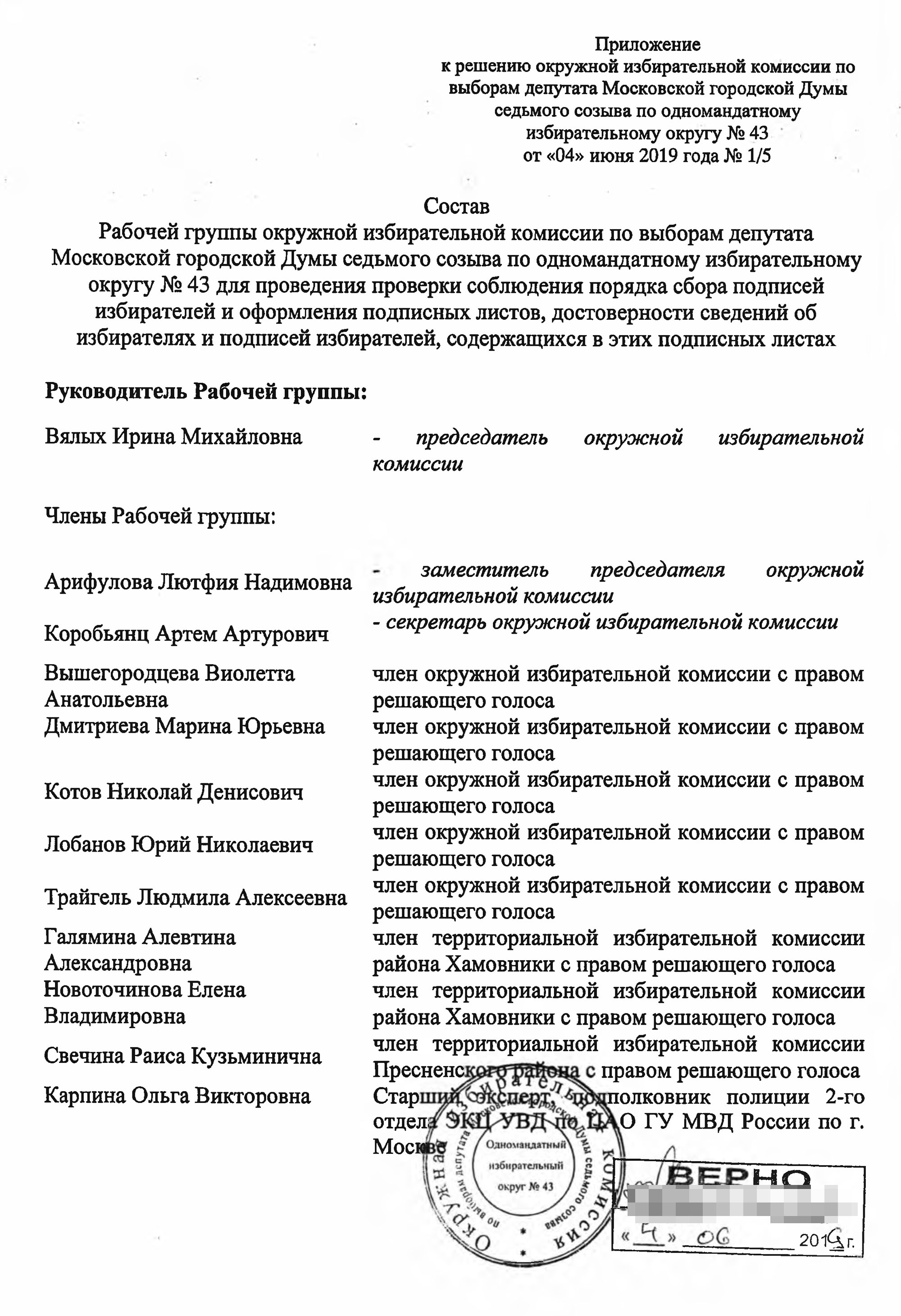 Таким решением ОИК формирует рабочую группу по проверке подписных листов. Она решает, настоящая подпись избирателя у кандидата или нет, хороший подписной лист или плохой, существует такой избиратель или нет. От рабочей группы зависит, зарегистрируют ли кандидата