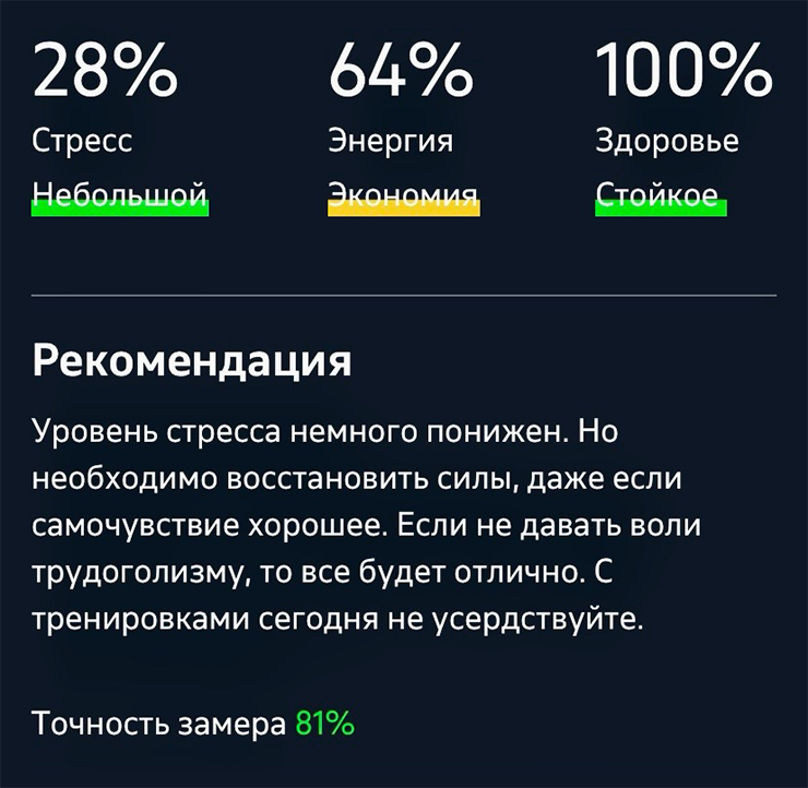 Точность замера — всего 81%, хотя я делала все по инструкции