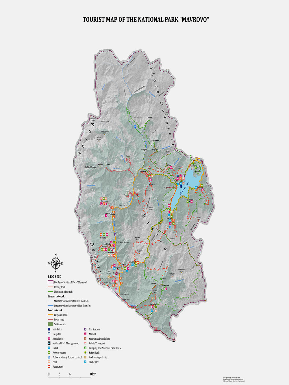 Карта национального парка «Маврово». Источник: np.mavrovo.mk